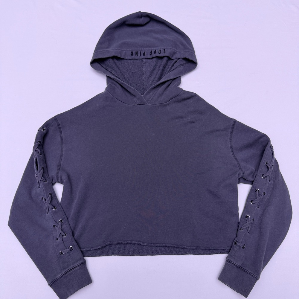 VS Pink Crop Top Hoody